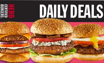 Daily Deals for Heroes! at Hero Certified Burgers