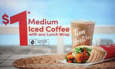 Iced Coffee for $1 at Tim Hortons