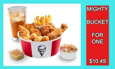 MIGHTY BUCKET FOR ONE at KFC