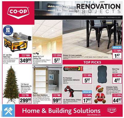 Co-op (West) Home Centre Flyer November 14 to 20