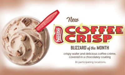Coffee Crisp Blizzard at Dairy Queen