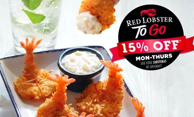 ORDER TO GO. GET 15% OFF* at Red Lobster