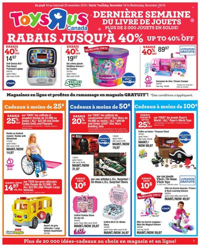 Toys R Us (QC) Flyer November 14 to 20