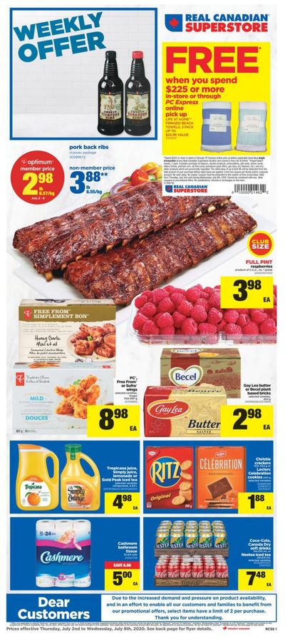 Real Canadian Superstore (ON) Flyer July 2 to 8
