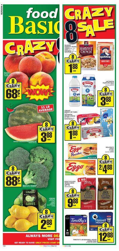 Food Basics (GTA, Kitchener and London Area) Flyer July 2 to 8