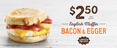 A&W Canada Offers: Egger Breakfast Sandwich for $2.50! November 12 - December 1