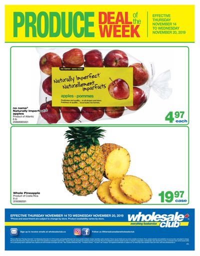 Wholesale Club (Atlantic) Produce Deal of the Week Flyer November 14 to 20