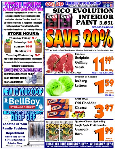 Fredericton Co-op Flyer July 2 to 8