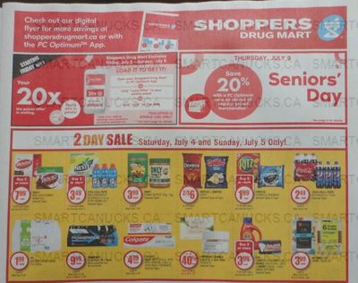 Shoppers Drug Mart Canada: 20x The PC Optimum Points Loadable Offer July 3rd – 5th