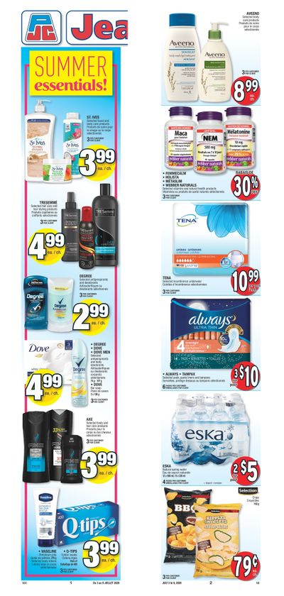 Jean Coutu (NB) Flyer July 3 to 9