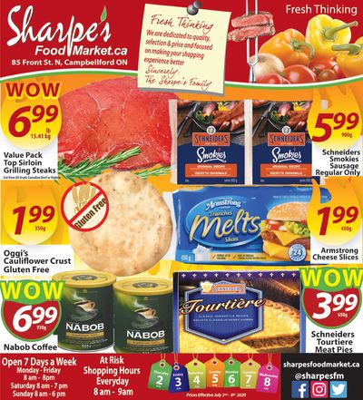 Sharpe's Food Market Flyer July 2 to 8
