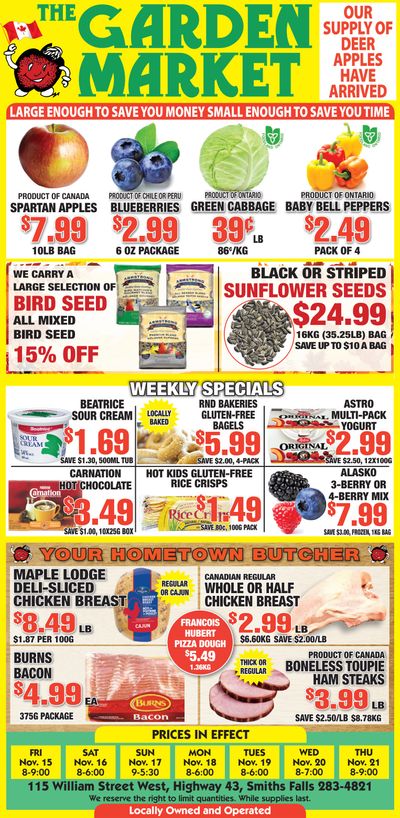 The Garden Market Flyer November 15 to 21