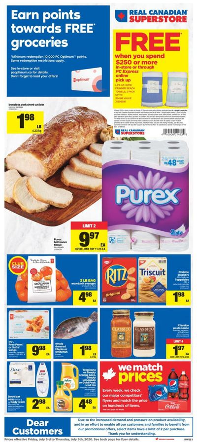 Real Canadian Superstore (West) Flyer July 3 to 9