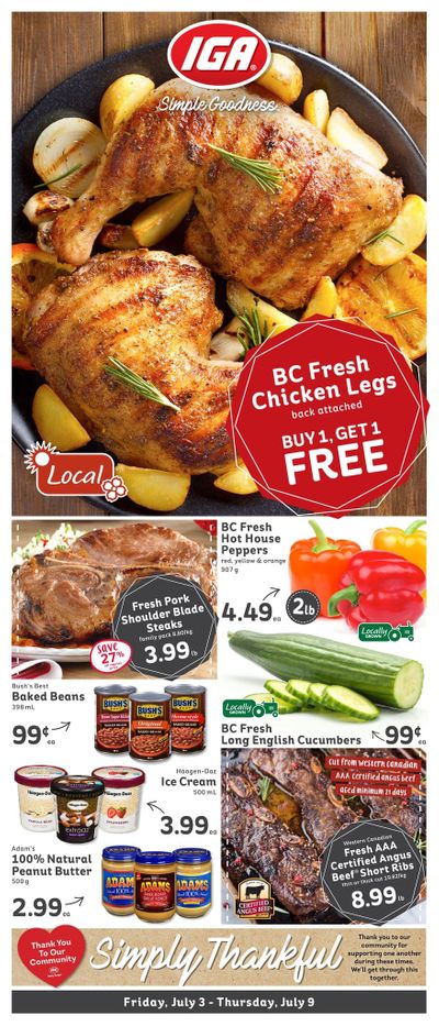 IGA (BC) Flyer July 3 to 9