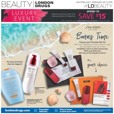 London Drugs Luxury Event Flyer July 3 to 15
