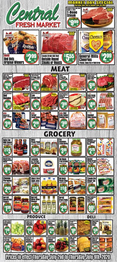 Central Fresh Market Flyer July 2 to 8