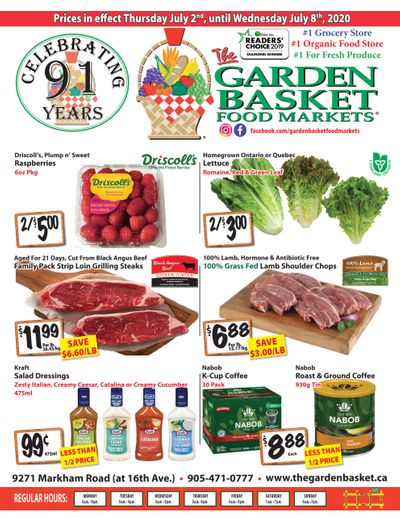 The Garden Basket Flyer July 2 to 8