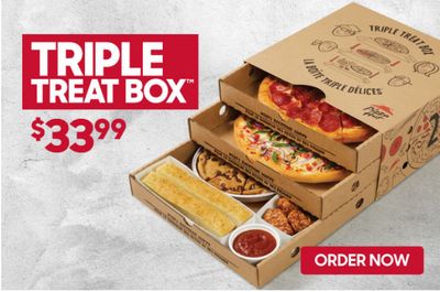 Pizza Hut Canada Promotions: Get Triple Treat Box for $33.99