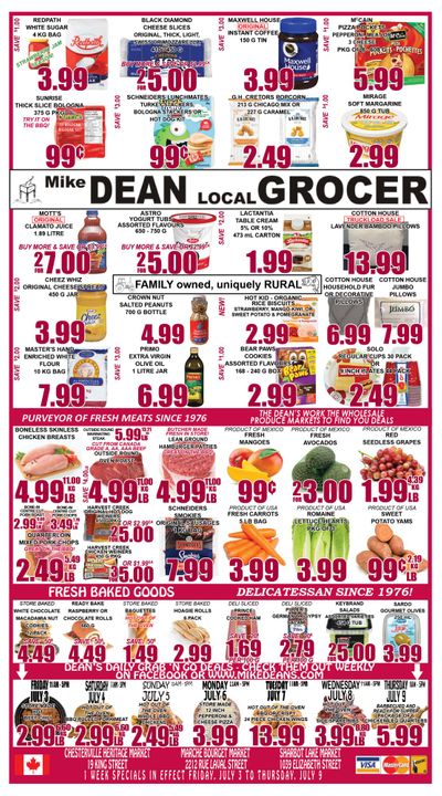 Mike Dean's Super Food Stores Flyer July 3 to 9
