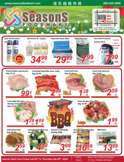 Seasons Food Mart (Brampton) Flyer July 3 to 9