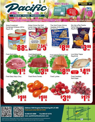 Pacific Fresh Food Market (Pickering) Flyer July 3 to 9