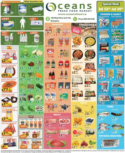Oceans Fresh Food Market (Brampton) Flyer July 3 to 9