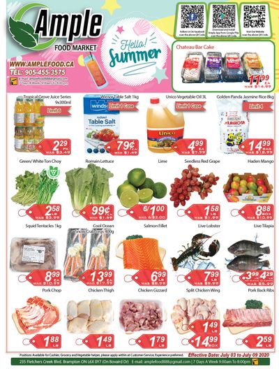 Ample Food Market Flyer July 3 to 9
