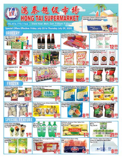Hong Tai Supermarket Flyer July 3 to 9