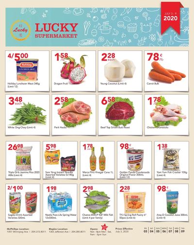 Lucky Supermarket (Winnipeg) Flyer July 3 to 9