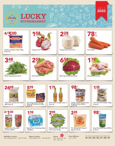 Lucky Supermarket (Surrey) Flyer July 3 to 9