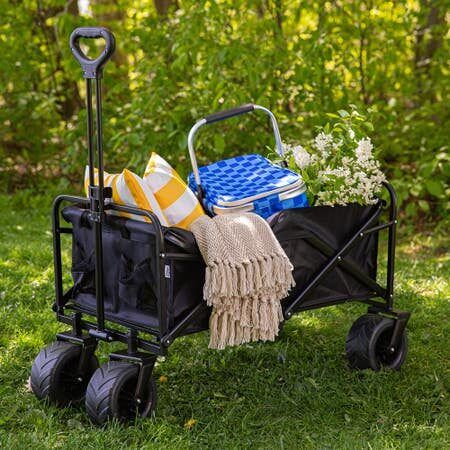 Kitchen Stuff Plus: KSP Wheels 'Solid' Collapsible Wagon (Black)