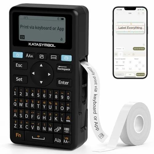 Amazon.ca: Keyboard & Bluetooth Label Maker Machine $25