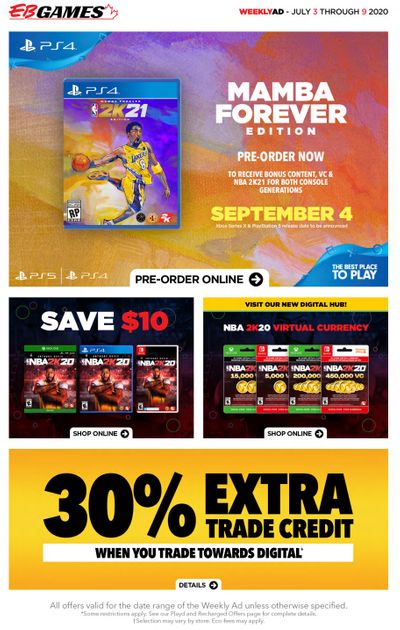 EB Games Flyer July 3 to 9