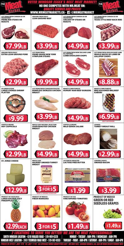 M.R. Meat Market Flyer July 4 to 11