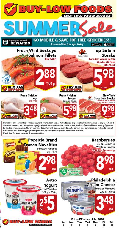 Buy-Low Foods Flyer July 5 to 11