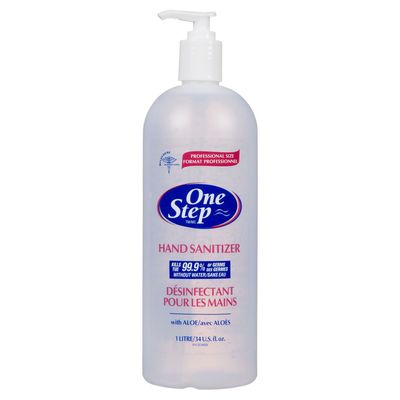 One Step 1 L Hand Sanitizer On Sale for $9.98 at Walmart Canada