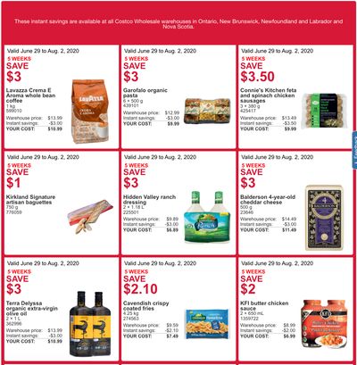 Costco Canada More Savings Weekly Coupons/Flyers for: Ontario, New Brunswick, Newfoundland & Labrador and Nova Scotia, July 6 – 12