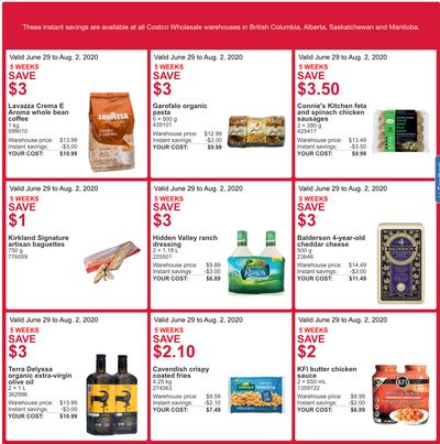 Costco Canada More Savings Weekly Coupons/Flyers for Western Canada: British Columbia, Alberta, Saskatchewan & Manitoba, July 6 – 12