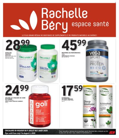 Rachelle Bery Health Flyer July 9 to August 5
