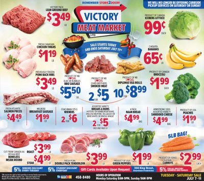 Victory Meat Market Flyer July 7 to 11