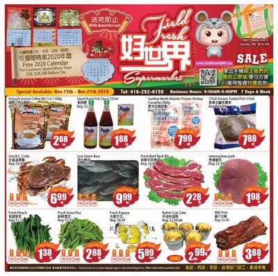 Field Fresh Supermarket Flyer November 15 to 21