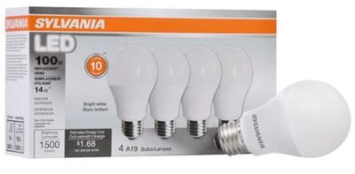 SYLVANIA 100-Watt/1500 Lumens Medium Base (E-26) A19 LED Light Bulb (1-Pack) For $6.99 At Lowe's Canada