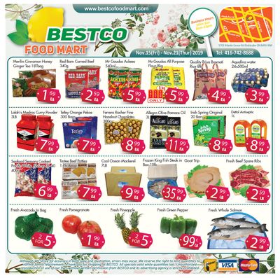 BestCo Food Mart (Etobicoke) Flyer November 15 to 21