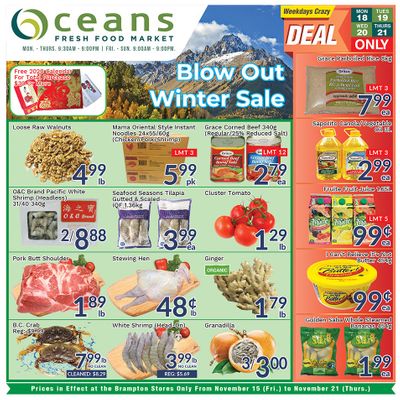 Oceans Fresh Food Market (Brampton) Flyer November 15 to 21