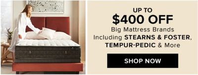 Hudson’s Bay Canada Sale: Save up to $400 off Big Mattress Brands + Extra $25 off $175 Using Promo Code