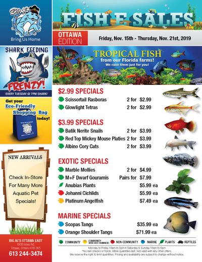 Big Al's (Ottawa East) Weekly Specials November 15 to 21