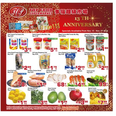 Top Food Supermarket Flyer November 15 to 21