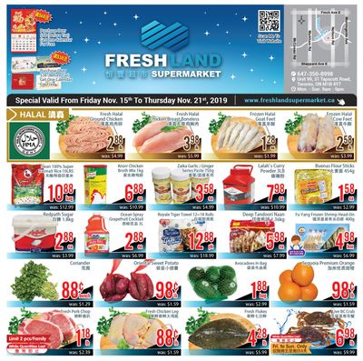 FreshLand Supermarket Flyer November 15 to 21