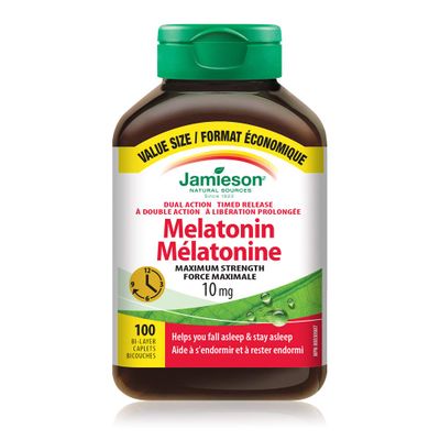 Jamieson Melatonin 10 mg Dual Action Time Release - Value Size on Sale for $ 8.99 ( Save $ 6.48) at Amazon Canada