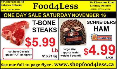 Food 4 Less Flyer November 15 to 21